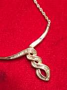 LADIES 14K DIAMOND NECKLACE