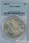 Super Gem BU 1884-O Morgan Silver Dollar. PCGS MS65