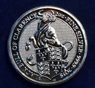 2018 Britain 2 oz Silver Queen's Beasts Black Bull of Clarence