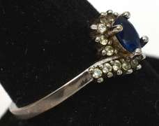 Sterling Silver Blue Stone Ring