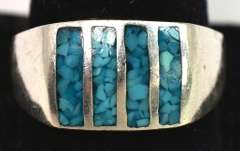 Vintage Sterling Silver Turquoise Ring