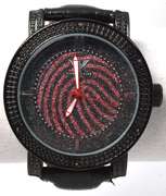Sparkling Diamond King Fingerprint Dial Watch