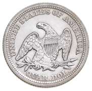 1858 Seated Liberty Quarter