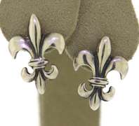 Mignon Faget Fleur De Lis Earrings