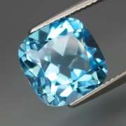 Glistening! 7ct liquid flashing top baby blue Topaz