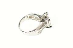10K White Gold 1.00 Ctw Princess Halo Diamond Engagement Ring