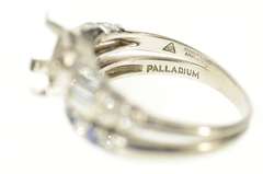 Platinum 0.765 Diamond Bridal Set Engagement Setting Ring