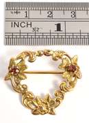 Nice Vintage 14k Floral Brooch