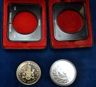 Lot Of 2 Canada Commemorative Silver Dollar