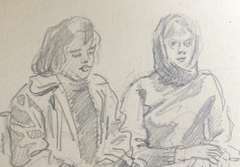 VERY COLLECTIBLE PENCIL DRAWINGS ON PAPER BY KORNNEEV