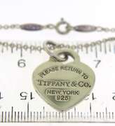 Tiffany & Co Heart Tag Charm Pendant Necklace