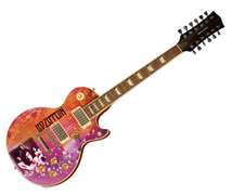 Led Zeppelin Jimmy Page Autographed Custom Graphics 12-String Guitar