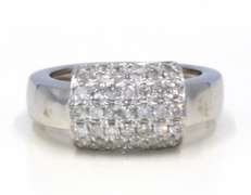 Elegant 14kt WG Pave Diamond Ring