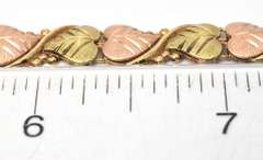 Lovely Leaves Bracelet in 3-Tone Gold