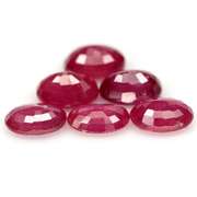 Heavy 9.50ct oval cut Ruby set