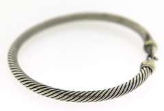 David Yurman 2 Tone Cable Classic Buckle Bracelet