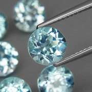 Matched! 6 piece 9.13ct full fire sky blue Topaz set
