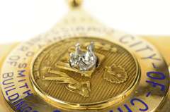 14K Yellow Gold 1960's Chicago Commissioner of Buildings Pin/Brooch