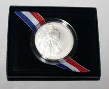2011-S U. S. MINT MEDAL OF HONOR COMMEM UNC 90% SILVER DOLLAR BOX COA