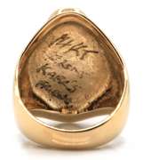 Handsome 14kt YG Gents' Inlay Signet Ring