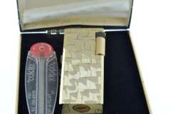 Vintage Manuel Wind Lighter 17 Jewel Watch By Swank Comes with Box and Extra Flints