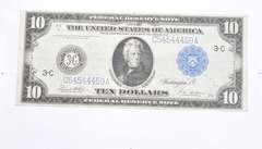 1914 $10.00 Philadelphia, PA. Federal Reserve Large Note