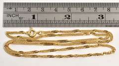 Useful 18k Singapore Link Necklace