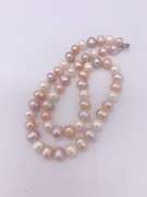 Rare Multi Color Pink, Purple, & White Luster Pearl Necklace-18 inches