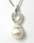 Sterling Silver Pearl Necklace