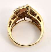 Flashy Chevron Shaped Diamond Ring