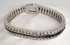 Flashy Sterling Antique Inspired Stone Bracelet