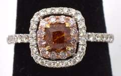 Sweet & Sparkly Multi-Color Diamond Ring in 14KT White Gold