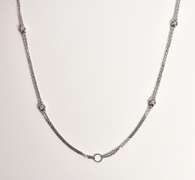 Enticing Diamond Necklace in 14K White Gold