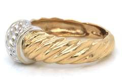 Delightful 14kt YG Cable Style Textured Ring
