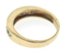 Gent's Yellow Gold Channel Set Diamond Band