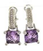 Judith Ripka Amethyst Drop Earrings