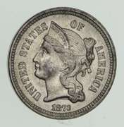 1873 Nickel Three-Cent Piece