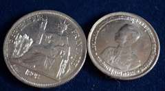 2 Silver Coins From Southeast Asia