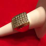 MENS GOLD AND DIAMOND RING