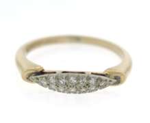 Brilliant 14kt Yellow Gold Diamond Accented Band