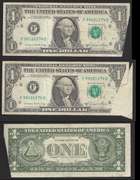 $1 1981-A FRN printed Fold Nice eye appeal Error