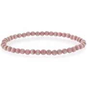 Lavender Cats Eye Beaded Stretch Bracelet