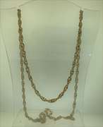 Italian Sterling Silver Long Rope Chain