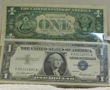 1957 & 57-A Sil Certs, 2 notes Unc