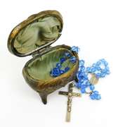 Early Sterling Rosary & Rosary Box