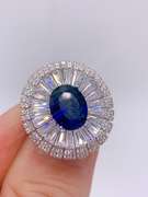 Princess Diana Themed Blue Sapphire Cocktail Ring