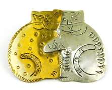 3 Mixed Metal Cat Pins