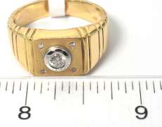 14KT Custom Men's Diamond Ring