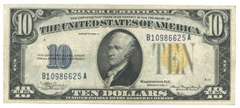 Very nice 1934-A Series $10 North Africa Silver Cert