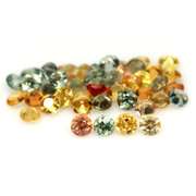 Glittering and bright 7.03ct fancy color Sapphire set